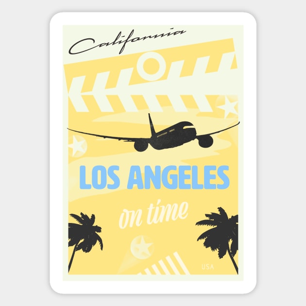 Los Angeles yellow Sticker by Woohoo